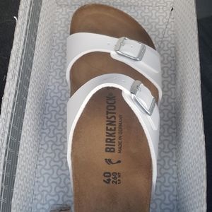 Birkenstocks, white, size 40